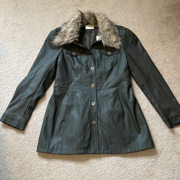 Maeve Jackets & Blazers - Maeve Anthropologie faux leather jacket